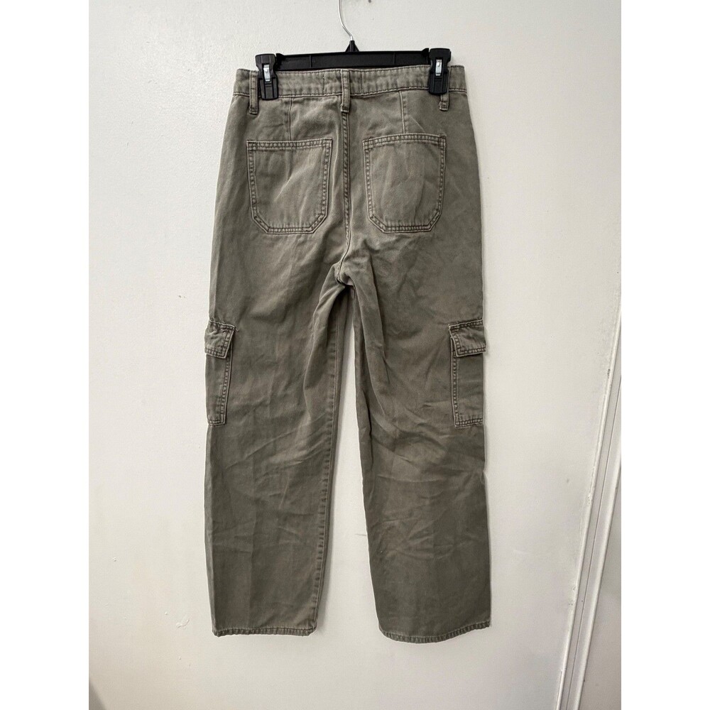 Vervet Utility Cargo Pants Women’s Size 26 Green High Rise Wide Leg Olivia - Picture 4 of 9